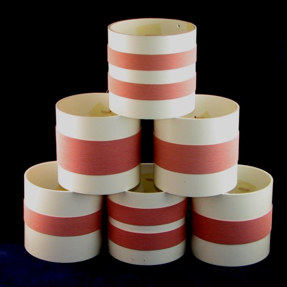 Six litz wire coils stacked.