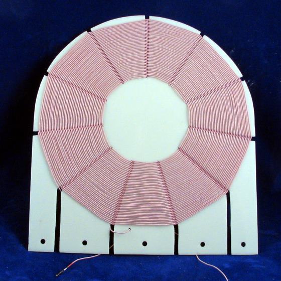 Spider coil wound for use on the long wave band