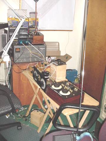 Crystal radio contest setup