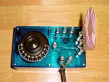 Dave's Crystal Radio Top view