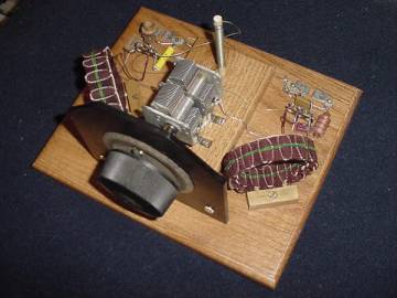 Dave's Reproduction Miller Crystal Radio, coil detail view