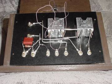 Dave's Homemade Crystal Set Inside view