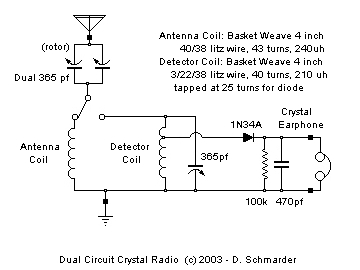 Crystal Radio #23 Schematic