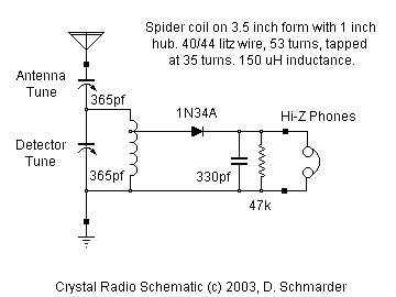 Dave's Homemade Radio Schematic