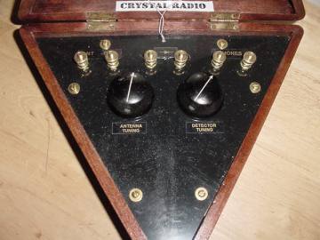 #38 Crystal Set The front panel