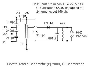 Crystal Set #39 Schematic