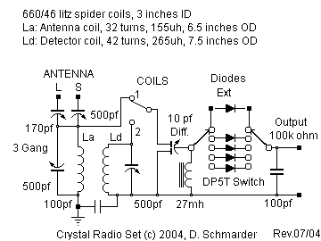 Crystal Radio #48 Schematic