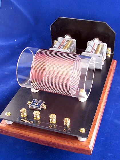 Dave's Homemade Crystal Receiver, Back View