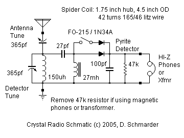 Dave's Homemade Crystal Radio #61
