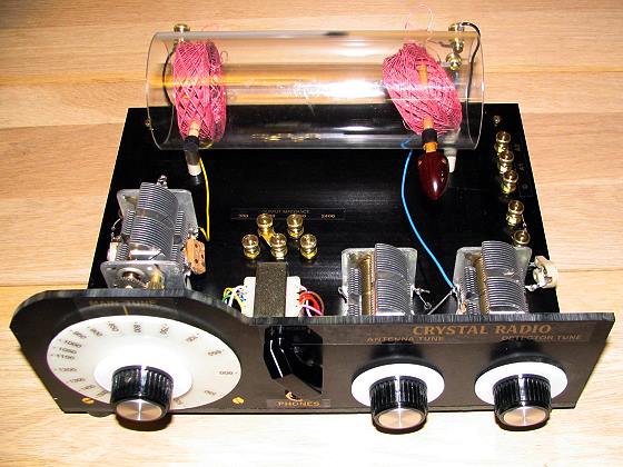 Dave's #62 Dual Litz Honeycomb Coils Crystal Radio Top View