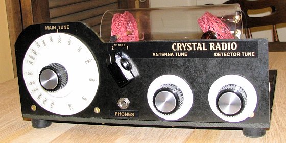 Dave's Homemade Dual Coil Crystal Radio front