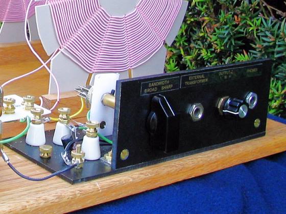 Dave's Homemade Crystal Set, looking at the detector module