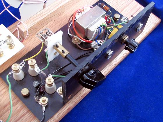 Dave's Homemade Crystal Set, looking at the detector module
