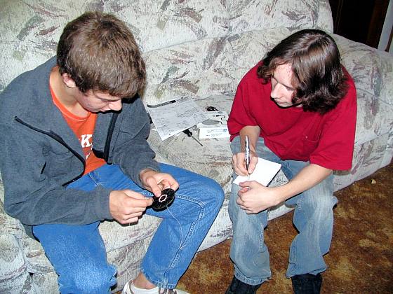Simple crystal radio.