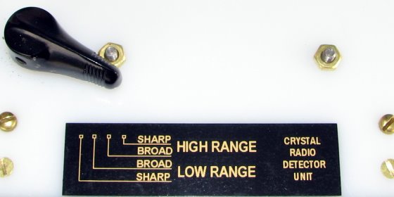 Dave Schmarder's DX Crystal Set, Range Switch Detail