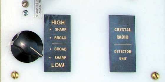 Dave Schmarder's DX Crystal Radio Switch Detail