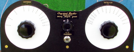 Dave's Homemade Crystal Radio #70, Front View