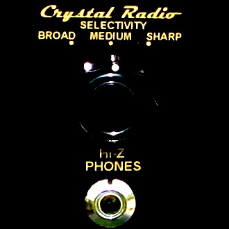 Dave's Homemade Crystal Radio #70, Clouse-Up Switch View