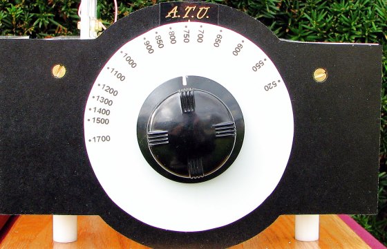 Dave's #71 Crystal Radio, Dial View ATU