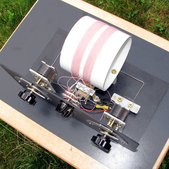 Dave's Crystal Radio #74, Side View