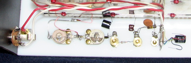 Dave's Homemade Radios, Crystal Set #75 - Wiring View