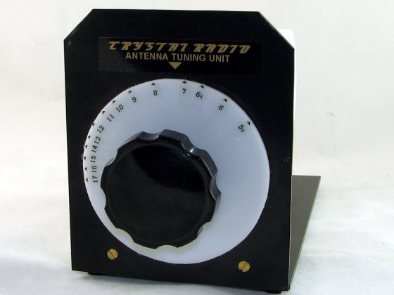 Front view of the crystal radio ATU.