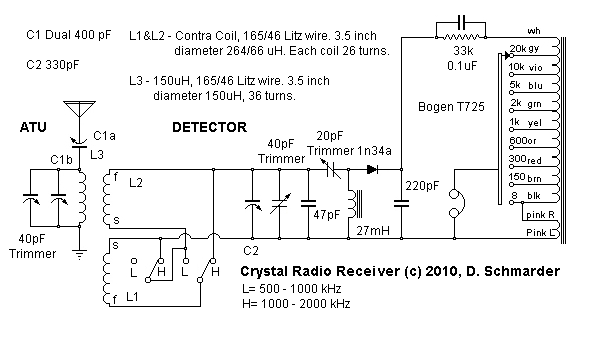 Crystal Radio #78 Schematic