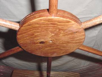 Loop antenna center hub