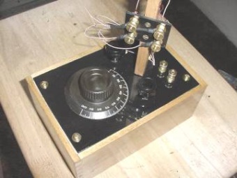 Top view of my Spartan Loop Antenna Tuning Box
