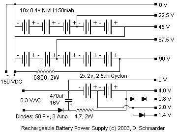 Rechargable Battery Box Schematic