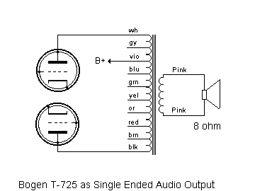 Push-Pull With A Bogen T-725 Transformer