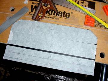 Preparing a front radio panel using masking tape