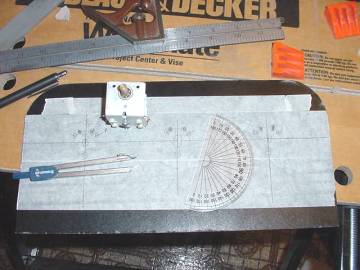 Layout tools for marking a radio panel