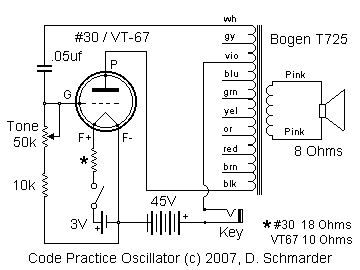 Code Oscillator Schematic