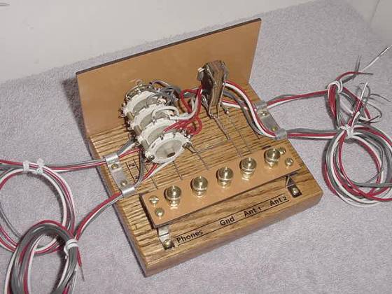 Dave Schmarder's 4 way selector switch for crystal sets back view