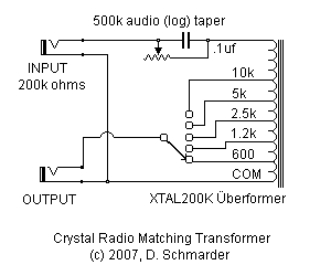 The &Uuml;bermatch Matching Transformer Schematic