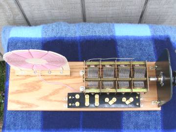 The top down view of my antenna tuner