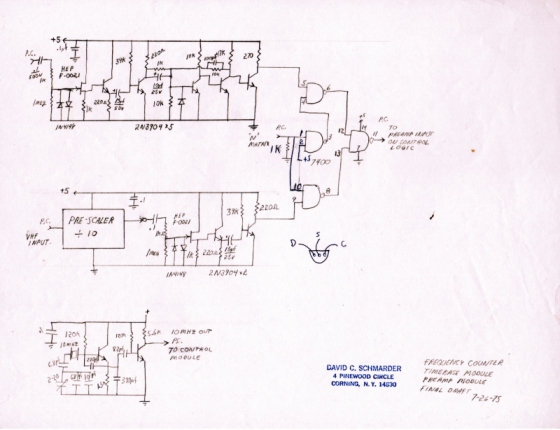 My 1975 Frequency Counter Project - Input Circuits