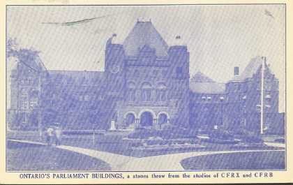 CFRX  Old Broadcast Band QSL Card