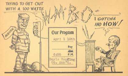 WMBO  Old Broadcast Band QSL Card