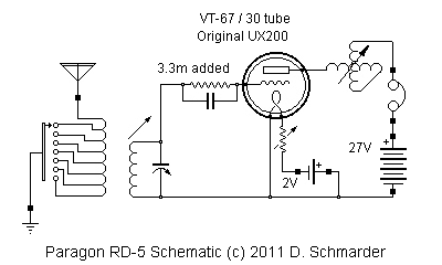 Paragon Radio RD-5 Schematic