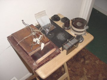 Dave's Homemade Radio , during restoration.