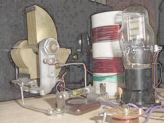 Homemade radio using one type 30 tube.