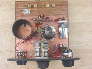 Dave's 1D8GT Regen Radio, Top View