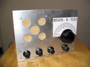 Regen-o-Flex radio new front panel.