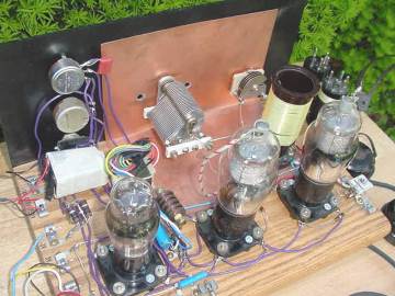 Dave's 3 Tube All Wave Receiver, Back View