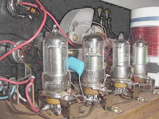 Dave Schmarder's 4 Tube Regen Radio, Back View