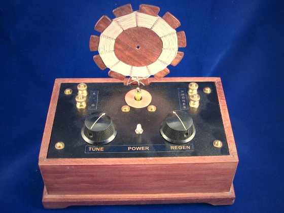 Regenerative radio using one tube.