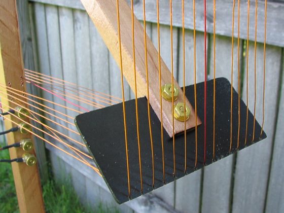 Detail view of the loop arm.