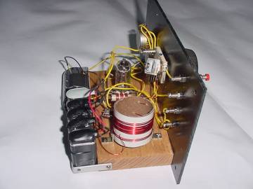 Dave Schmarder's 1 tube shortwave radio, side view